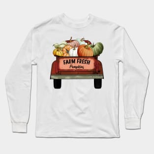 Farm fresh pumpkins Long Sleeve T-Shirt